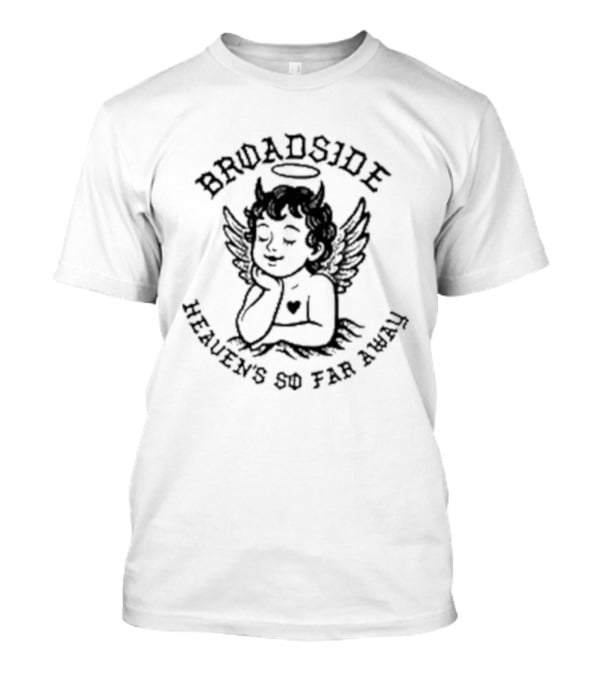Broadside Heaven’s So Far Away Angel Devil Halo Wings T-Shirt