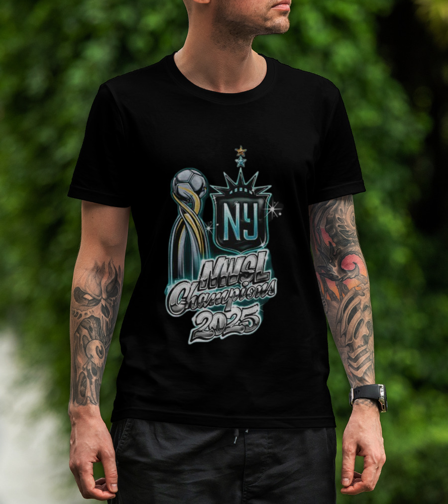 Gotham FC NY NWSL Champions 2025 Soccer Trophy Star Logo T-Shirt