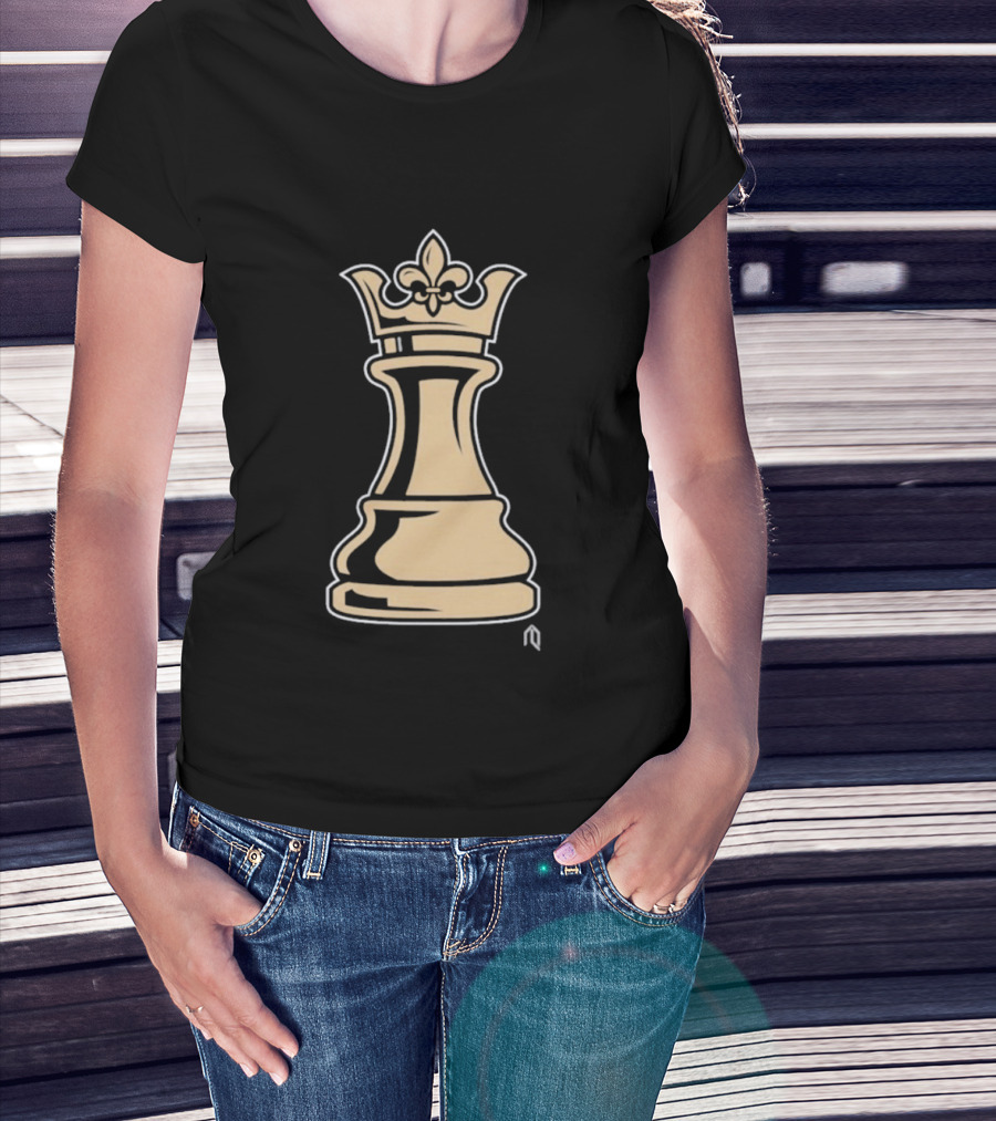 New Orleans Pelicans Basketball Queen Fleur-de-Lis Chess Piece T-Shirt