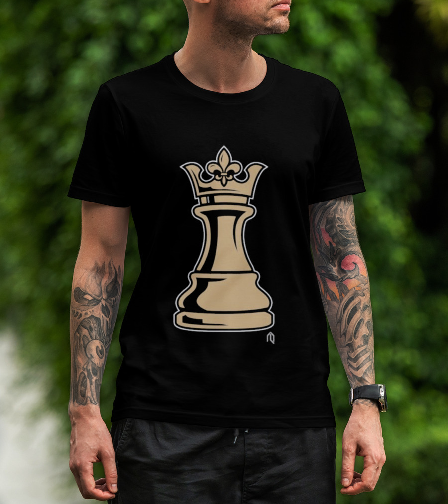 New Orleans Pelicans Basketball Queen Fleur-de-Lis Chess Piece T-Shirt