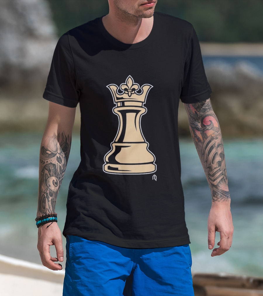 New Orleans Pelicans Basketball Queen Fleur-de-Lis Chess Piece T-Shirt