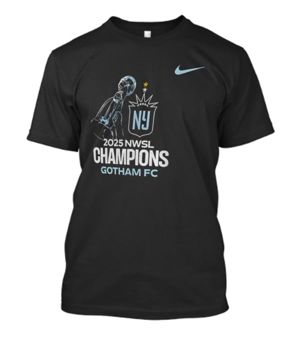 2025 NWSL Champions NJ Gotham FC New Jersey Soccer Victory T-Shirt