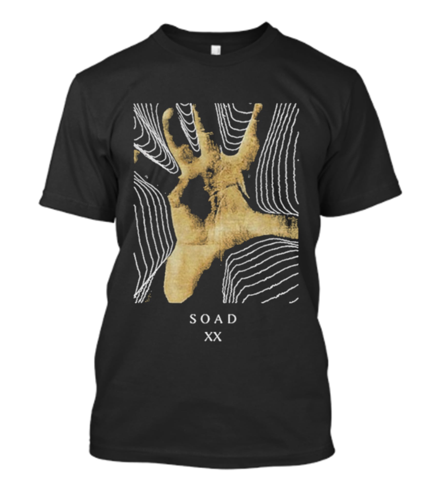 SOAD 20 Years XX Hand Design Anniversary T-Shirt