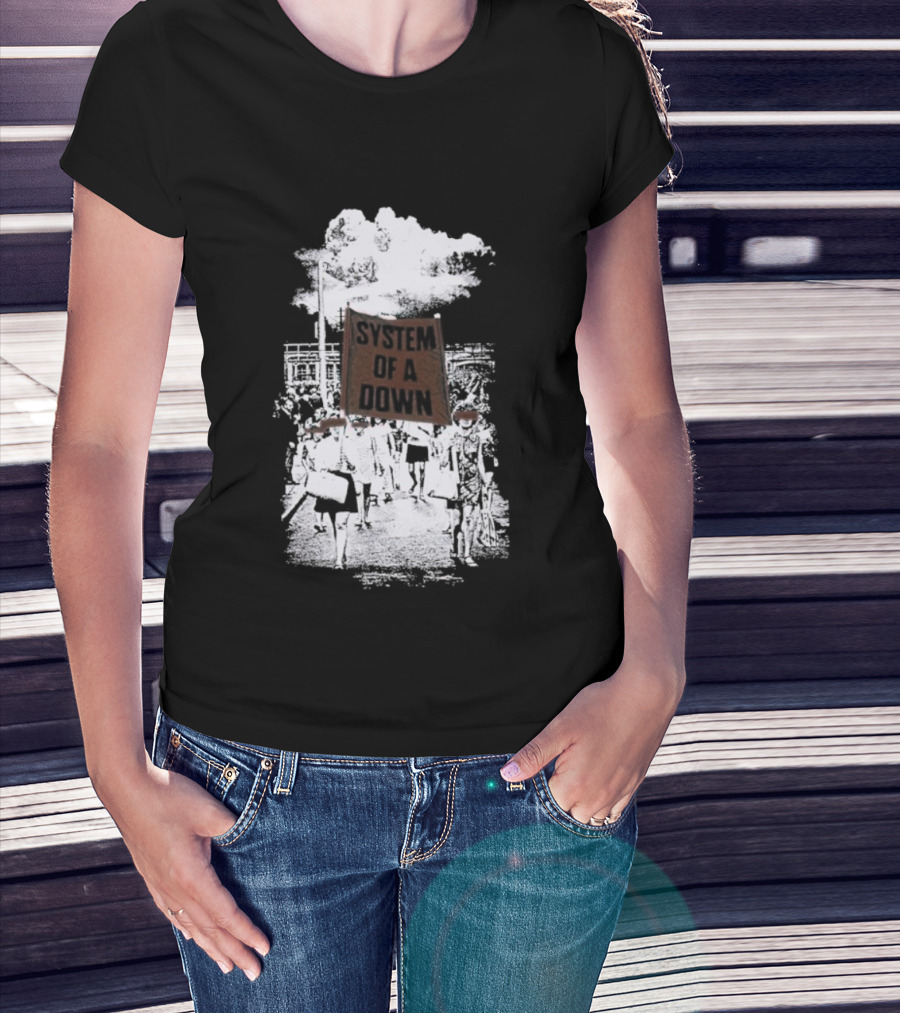 System Of A Down Red Flag Band Tribute T-Shirt