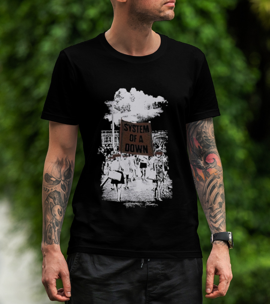 System Of A Down Red Flag Band Tribute T-Shirt