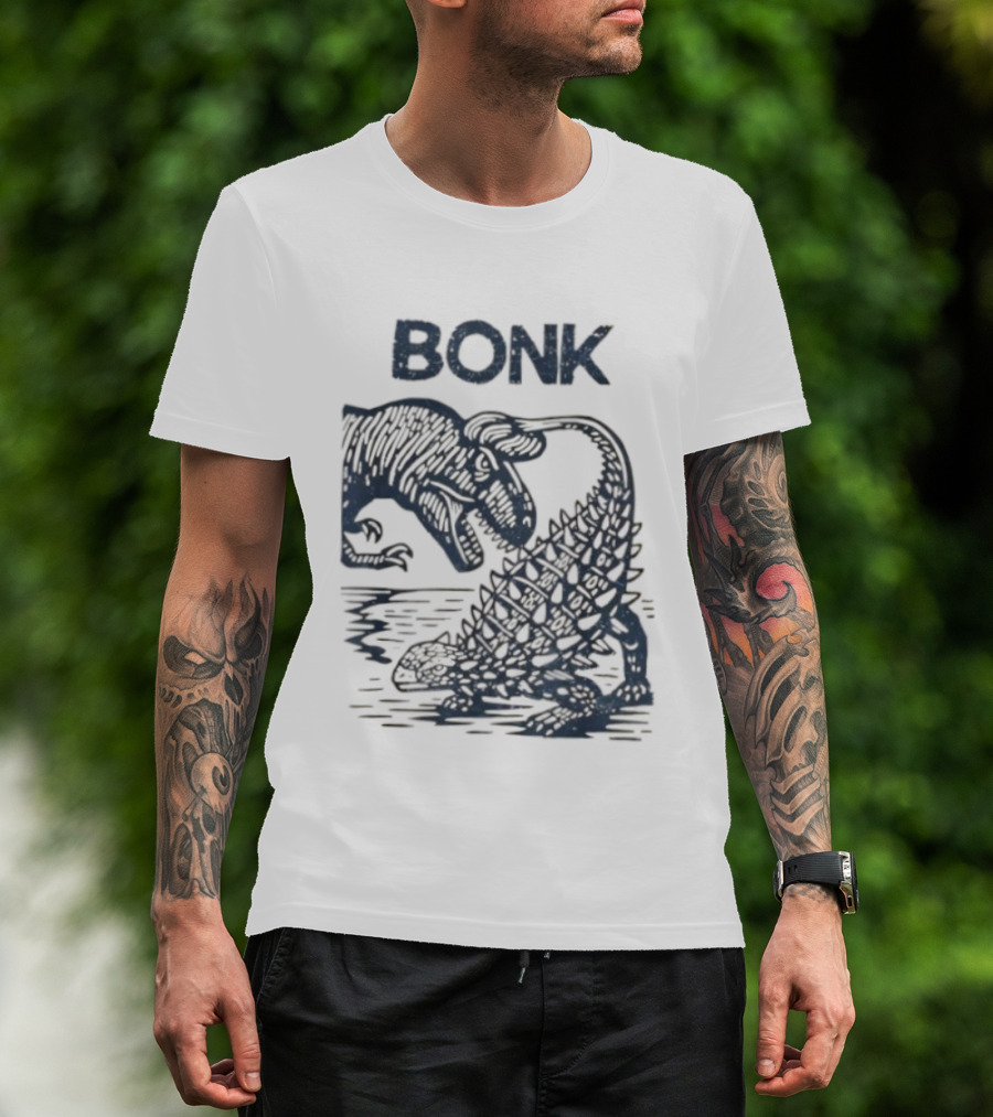Bonk Dinosaur Comic Prehistoric Humor T-Shirt