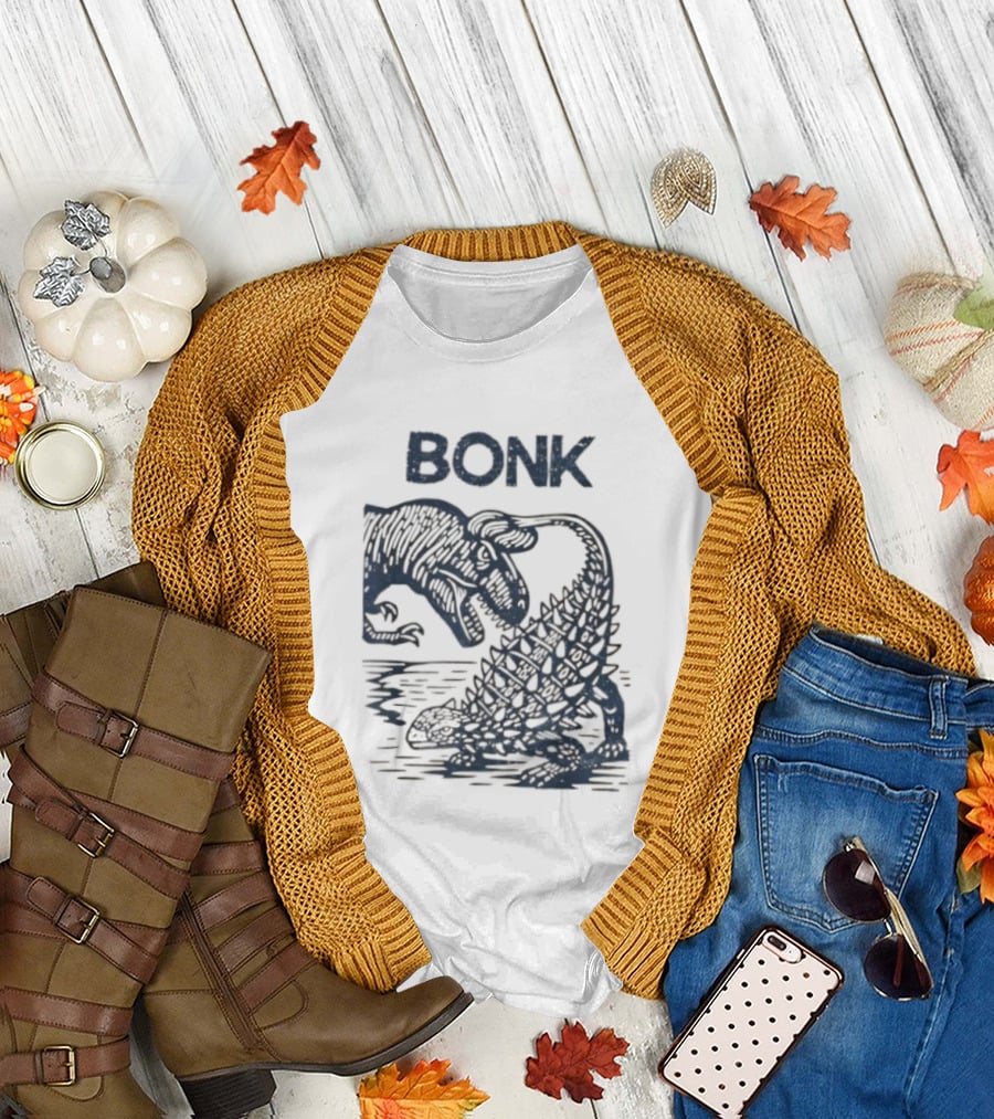 Bonk Dinosaur Comic Prehistoric Humor T-Shirt