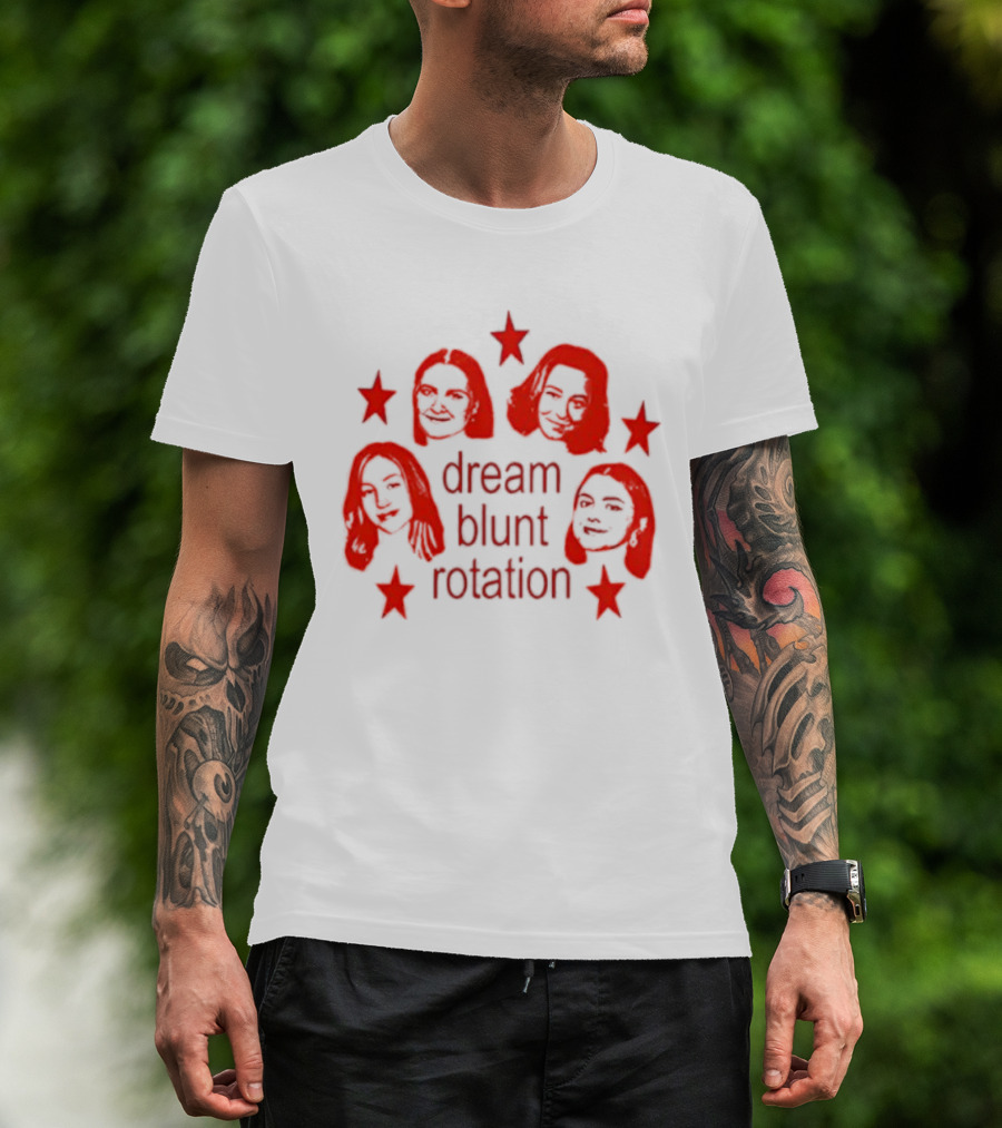 Yard Sale Girls Dream Blunt Rotation Faces And Stars T-Shirt