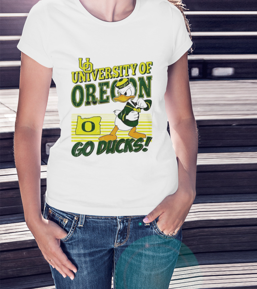 University Of Oregon Donald Duck Go Ducks Mascot T-Shirt