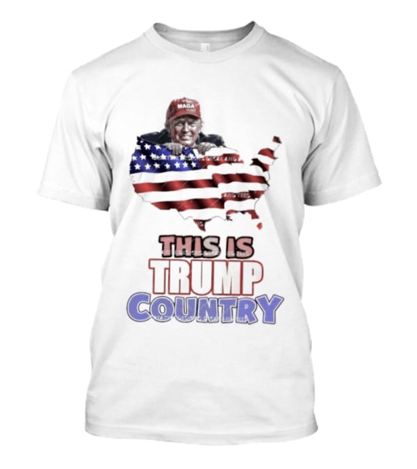 This Is Trump Country USA Flag MAGA America T-Shirt