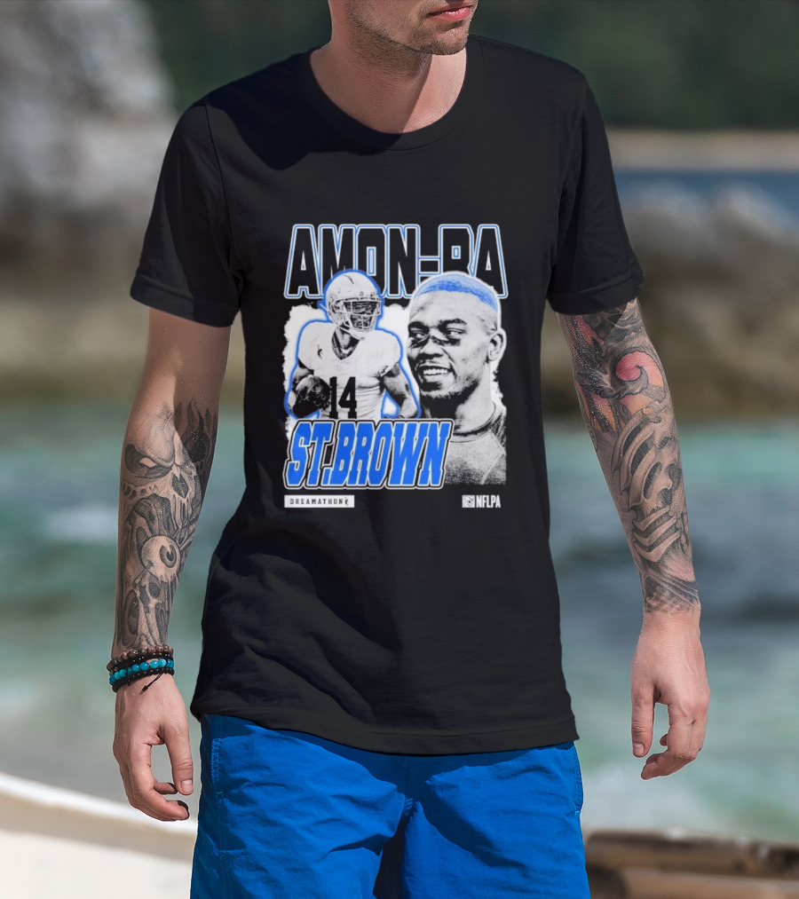 Amon-Ra St. Brown Dreamathon 14 Football Aesthetic T-Shirt