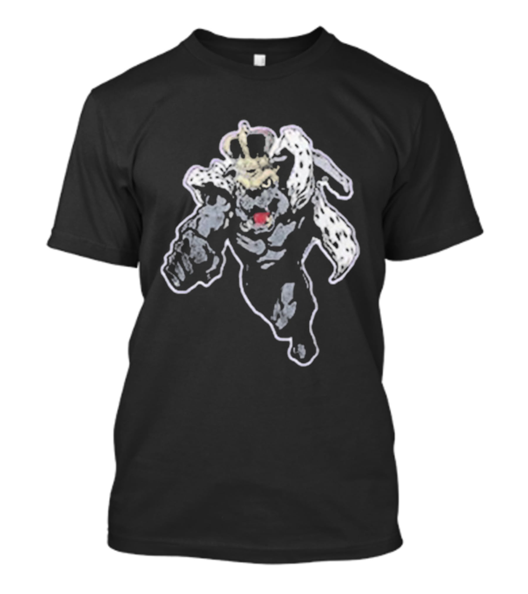 Coach Chesney James Madison Dukes JMU Marvel Super Hero Day Mascot King Bulldog Cape Crown T-Shirt