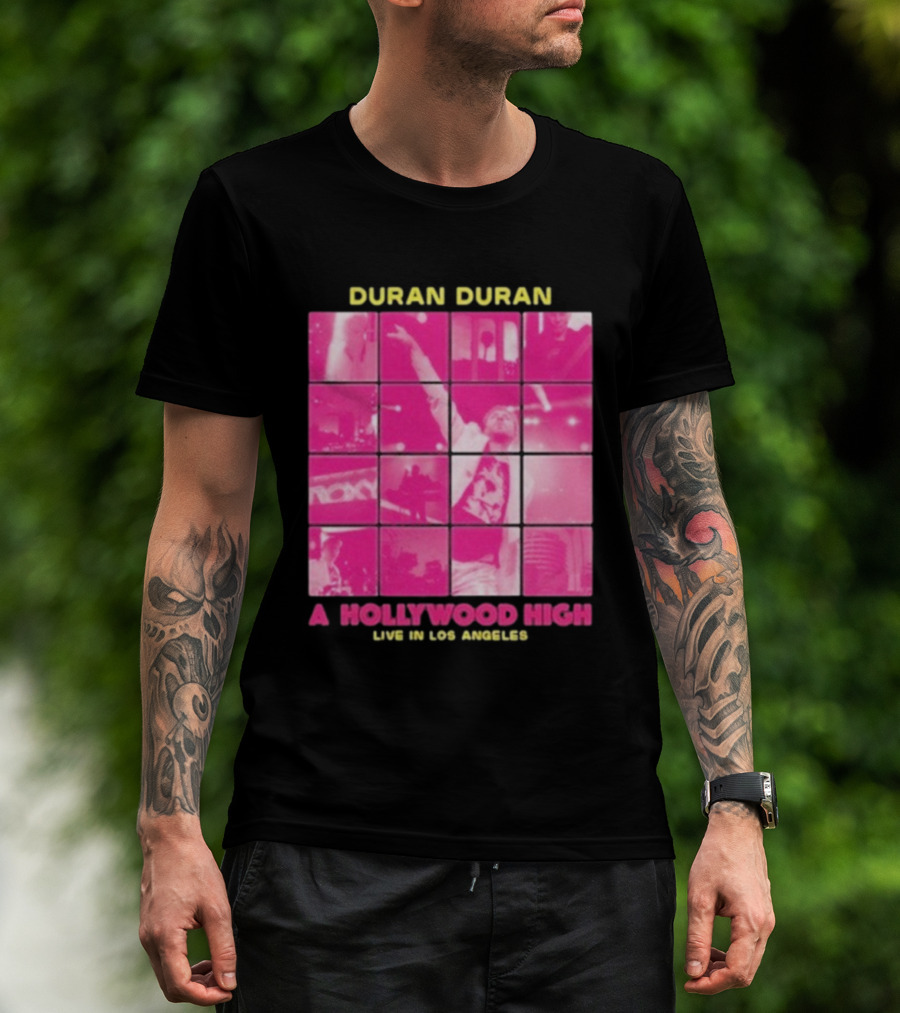 Duran Duran A Hollywood High Live In Los Angeles Concert Montage T-Shirt