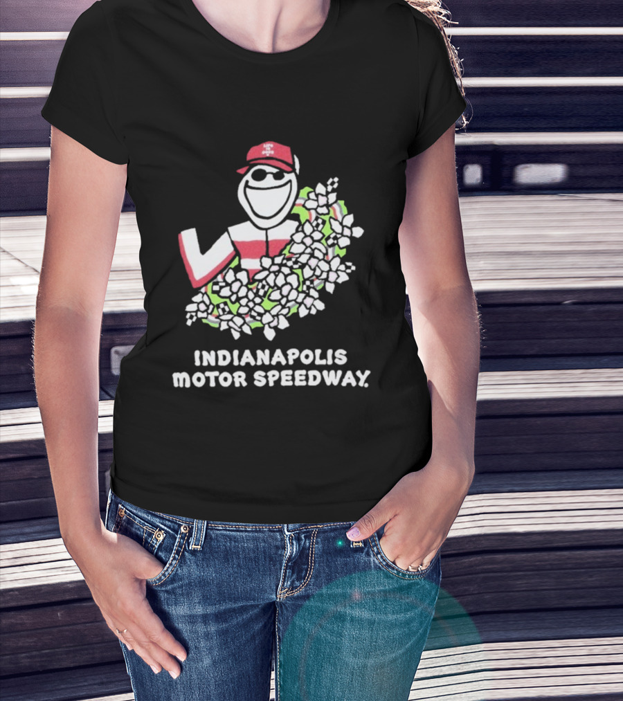Indianapolis Motor Speedway Life Is Good Racing Wreath T-Shirt