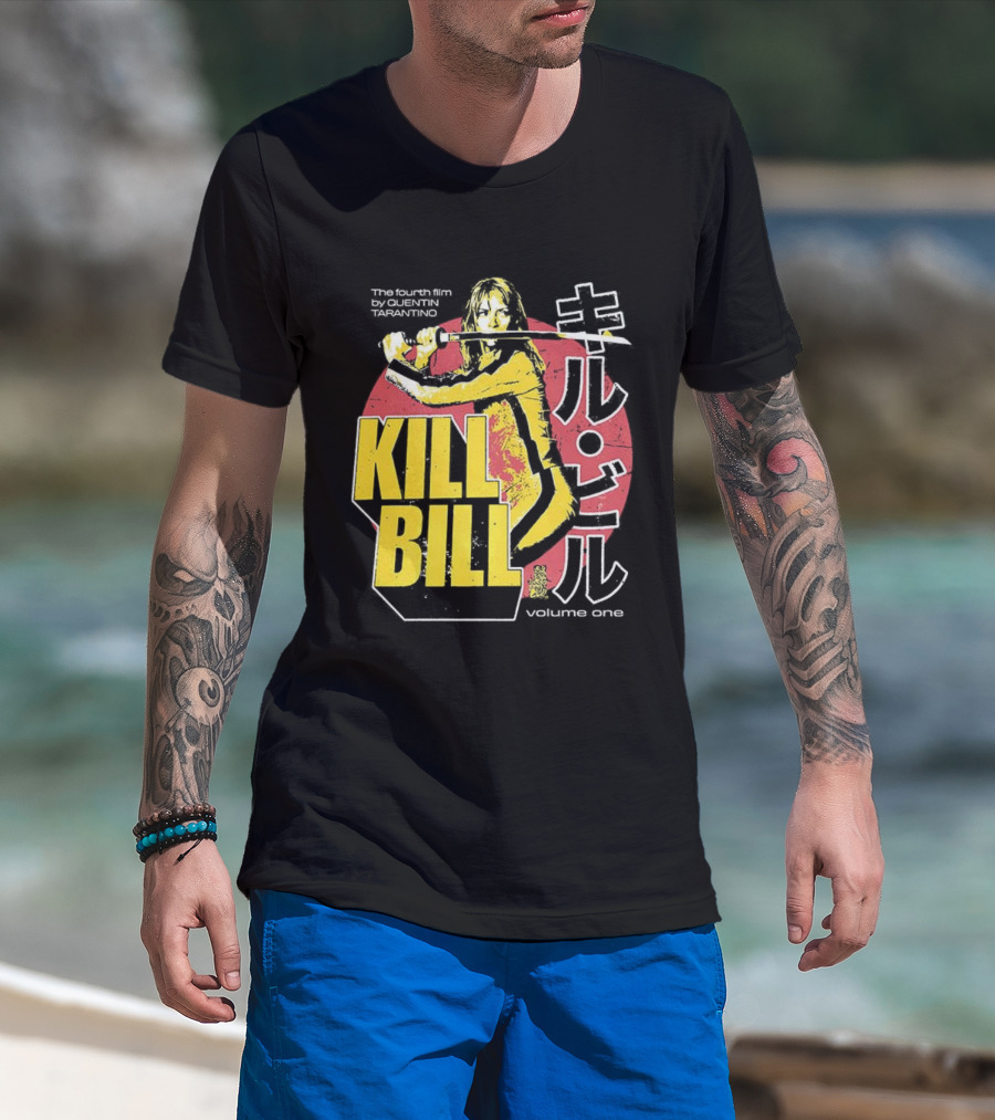 Kill Bill Volume One The Fourth Film By Quentin Tarantino Retro Japanese Style T-Shirt