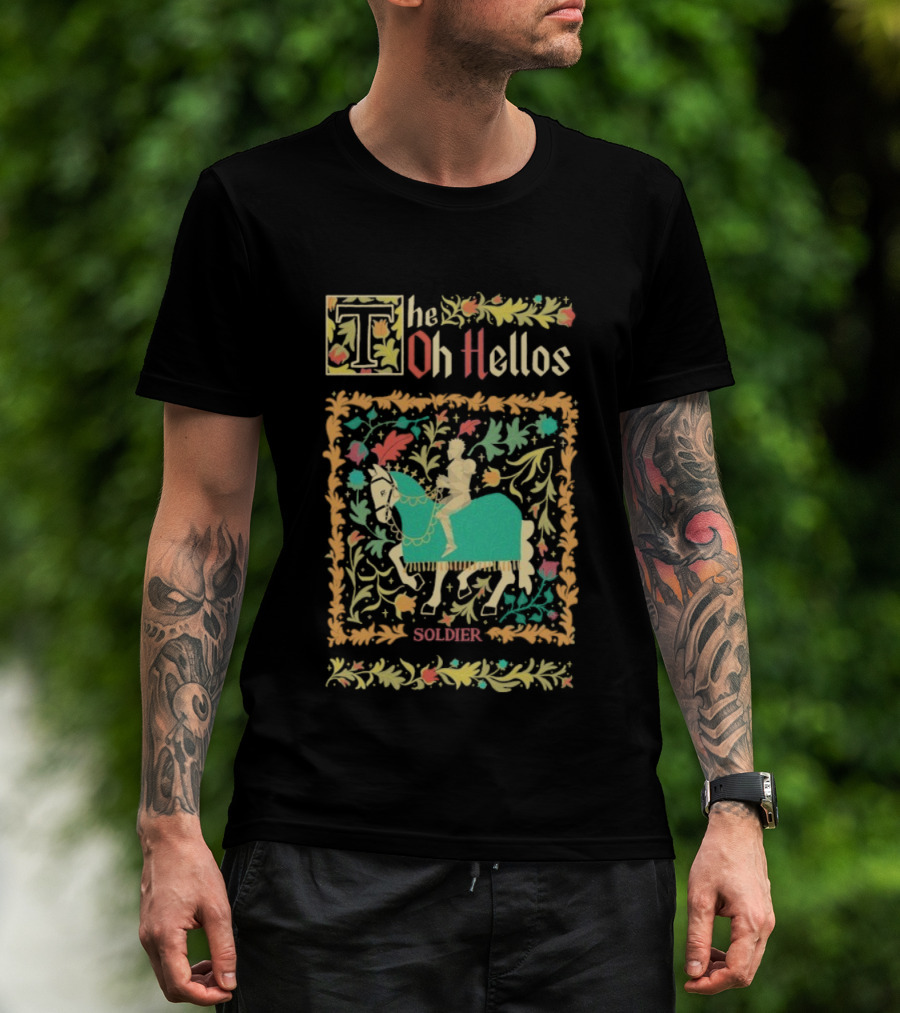 The Oh Hellos Soldier Floral Horse Rider T-Shirt