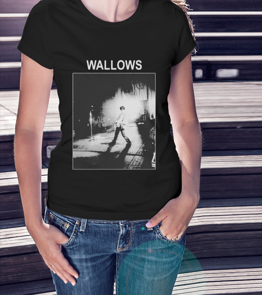 Wallows Concert Black And White Stage Performance Photo T-Shirt