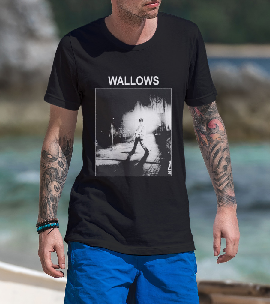 Wallows Concert Black And White Stage Performance Photo T-Shirt