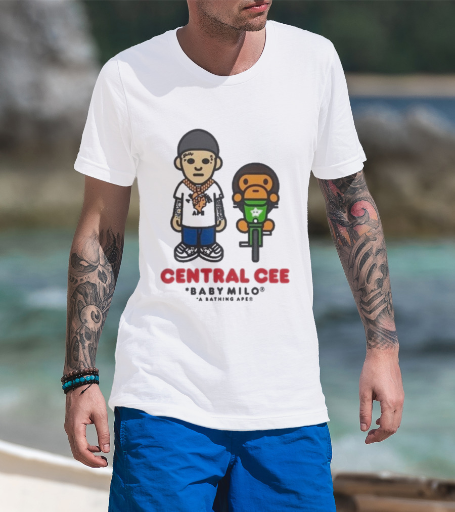 BAPE SYNA Central Cee Baby Milo A Bathing Ape Hip-Hop Streetwear Character T-Shirt