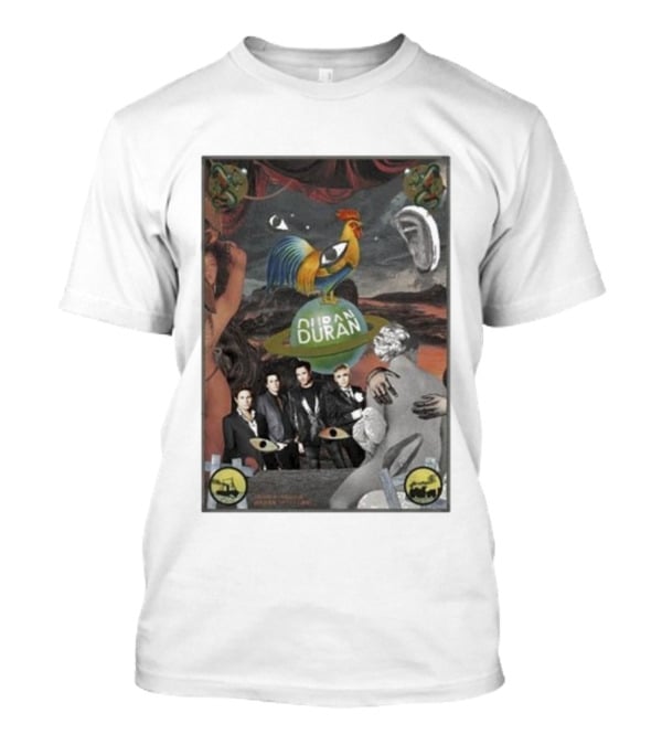 Duran Duran Yokoo Rooster Surreal Collage Vintage Style T-Shirt