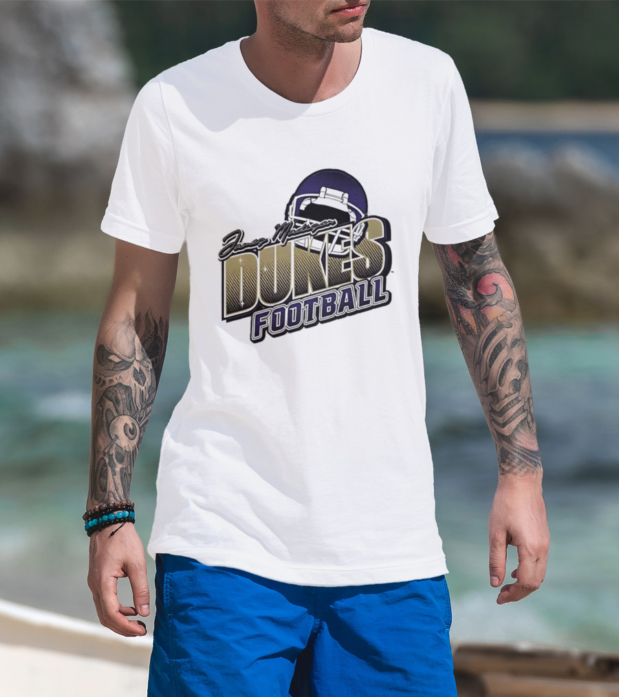 James Madison Dukes Football Helmet T-Shirt