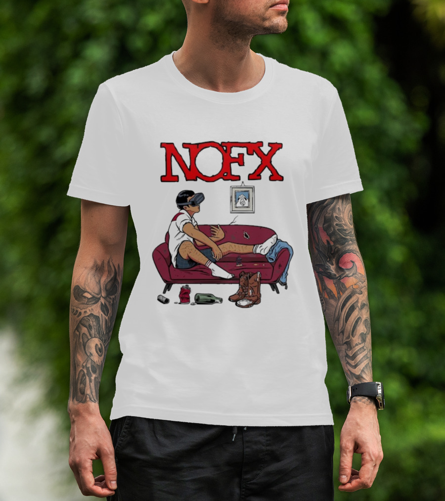 NOFX Virtual Reality Couch Boots T-Shirt
