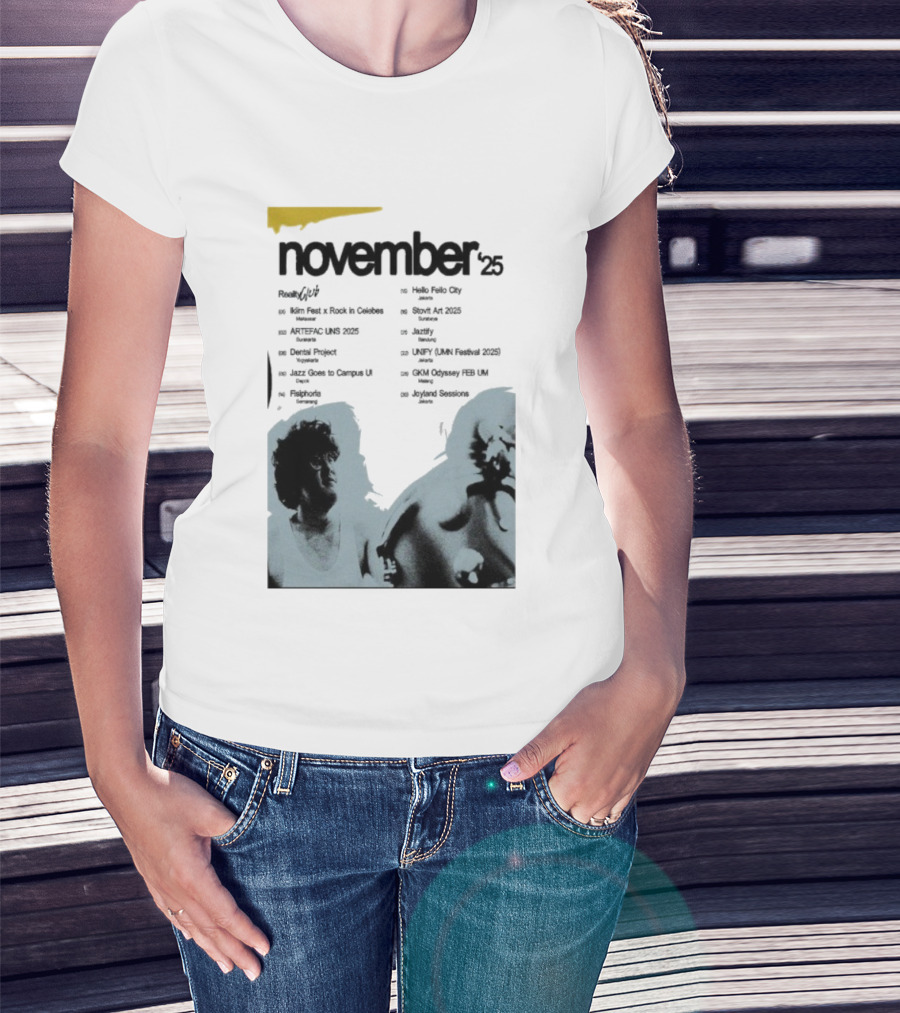 Reality Club November 2025 Jakarta Palace Bandung Surabaya Lampung Semarang Jogja Medan Makassar Padang T-Shirt