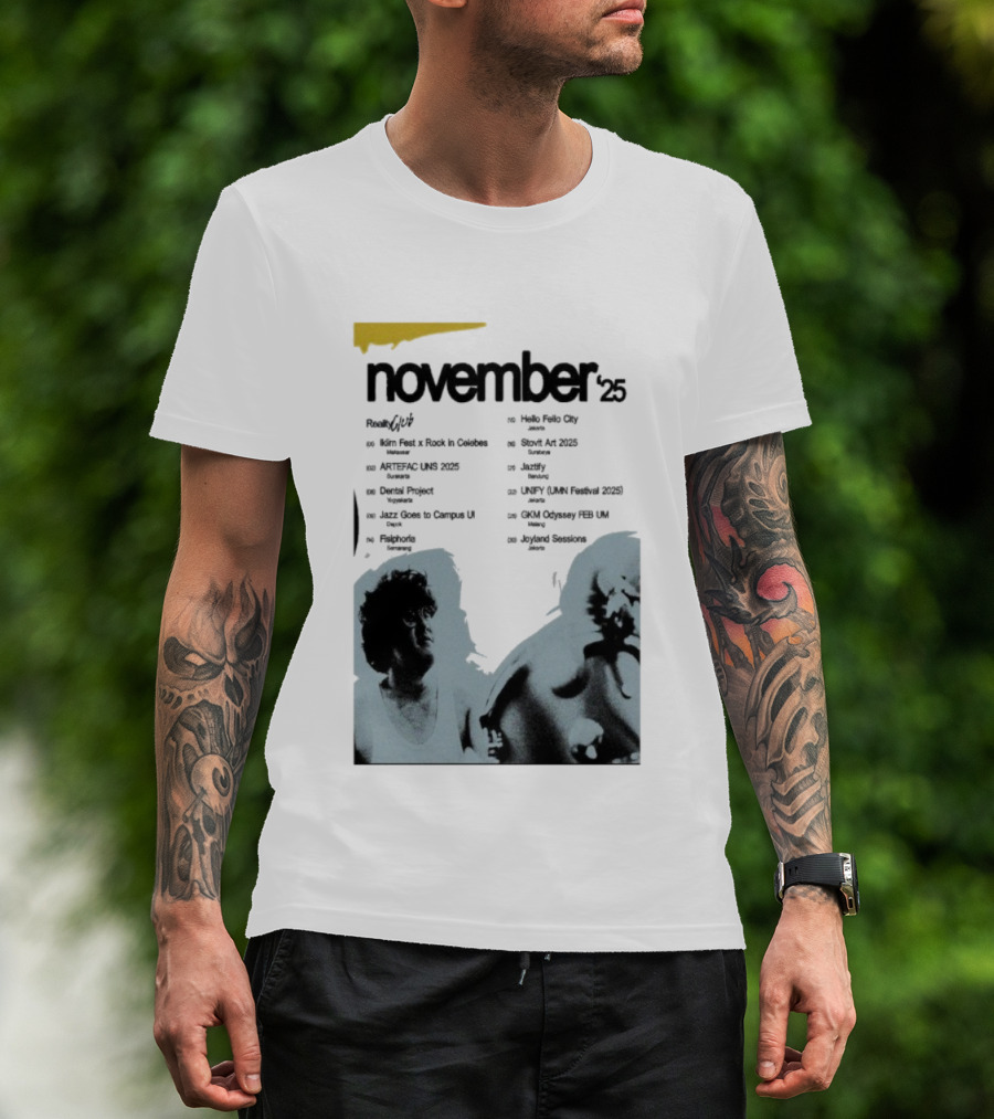 Reality Club November 2025 Jakarta Palace Bandung Surabaya Lampung Semarang Jogja Medan Makassar Padang T-Shirt