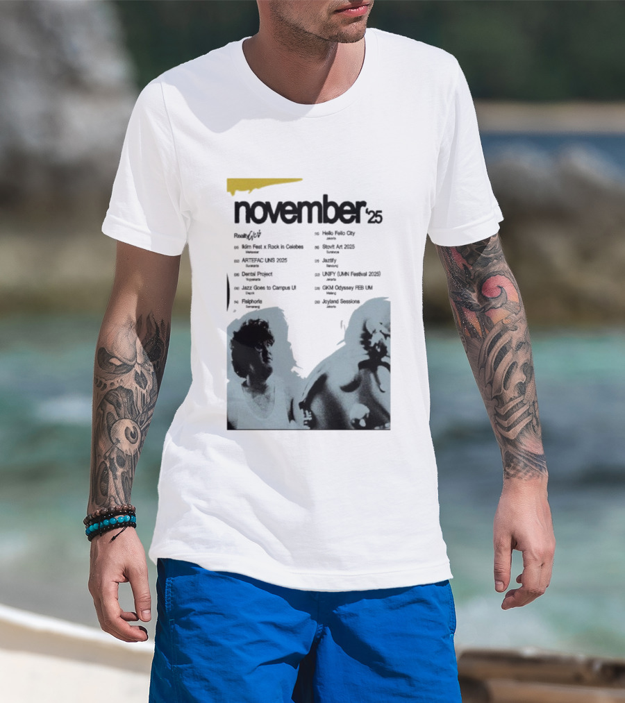 Reality Club November 2025 Jakarta Palace Bandung Surabaya Lampung Semarang Jogja Medan Makassar Padang T-Shirt