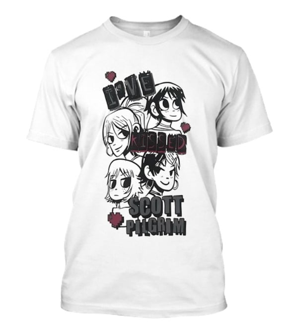 I’ve Kissed Scott Pilgrim Characters With Hearts T-Shirt