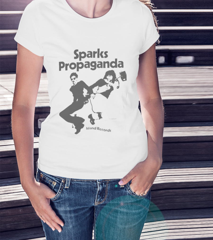 Sparks Propaganda Island Records Winona Ryder T-Shirt