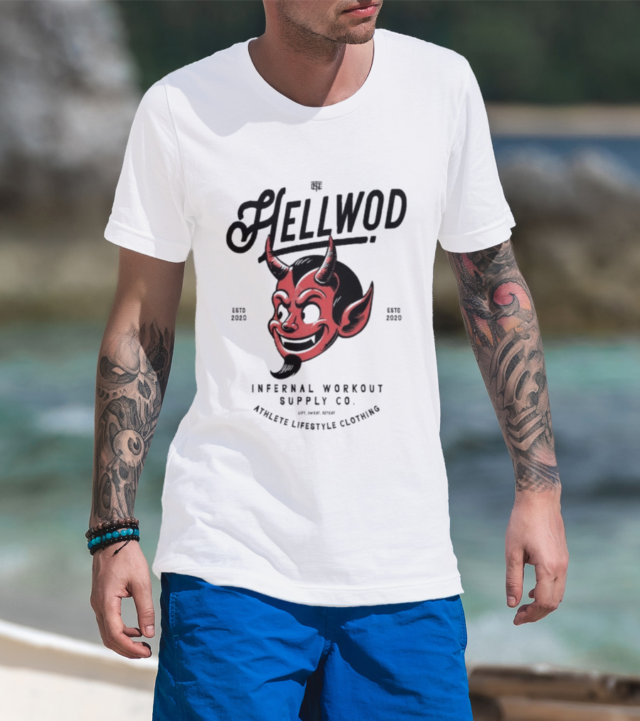 Hellwod Infernal Workout Supply Co Athleisure Lifestyle Culture Devil Est 2020 T-Shirt