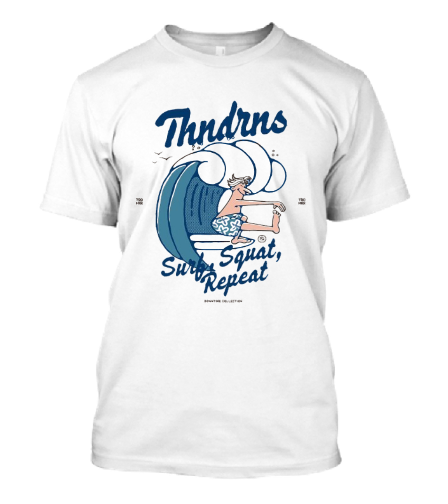 Thndrns Surf Squat Repeat Wave Action T-Shirt