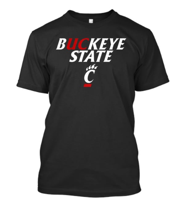 Cincinnati Bearcats Buckeye State UC Paw Print T-Shirt