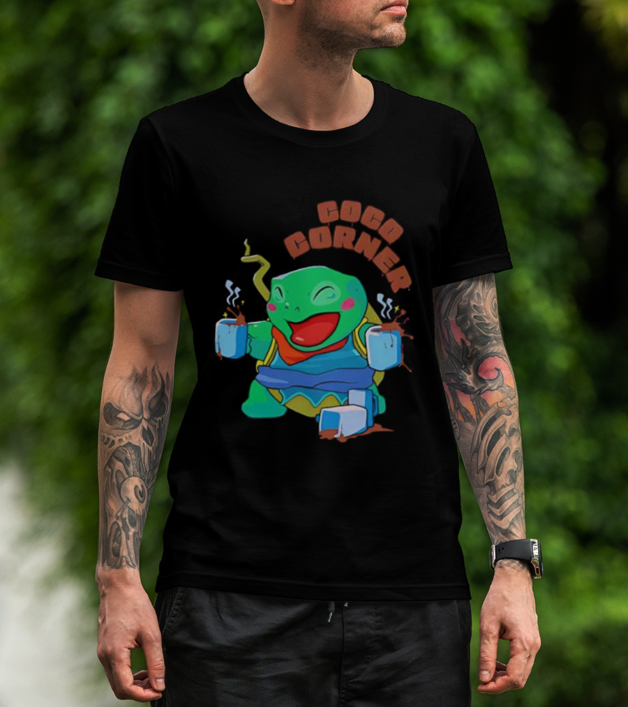Coco Corner Pokémon Character Coffee Lovers Vibrant Design T-Shirt