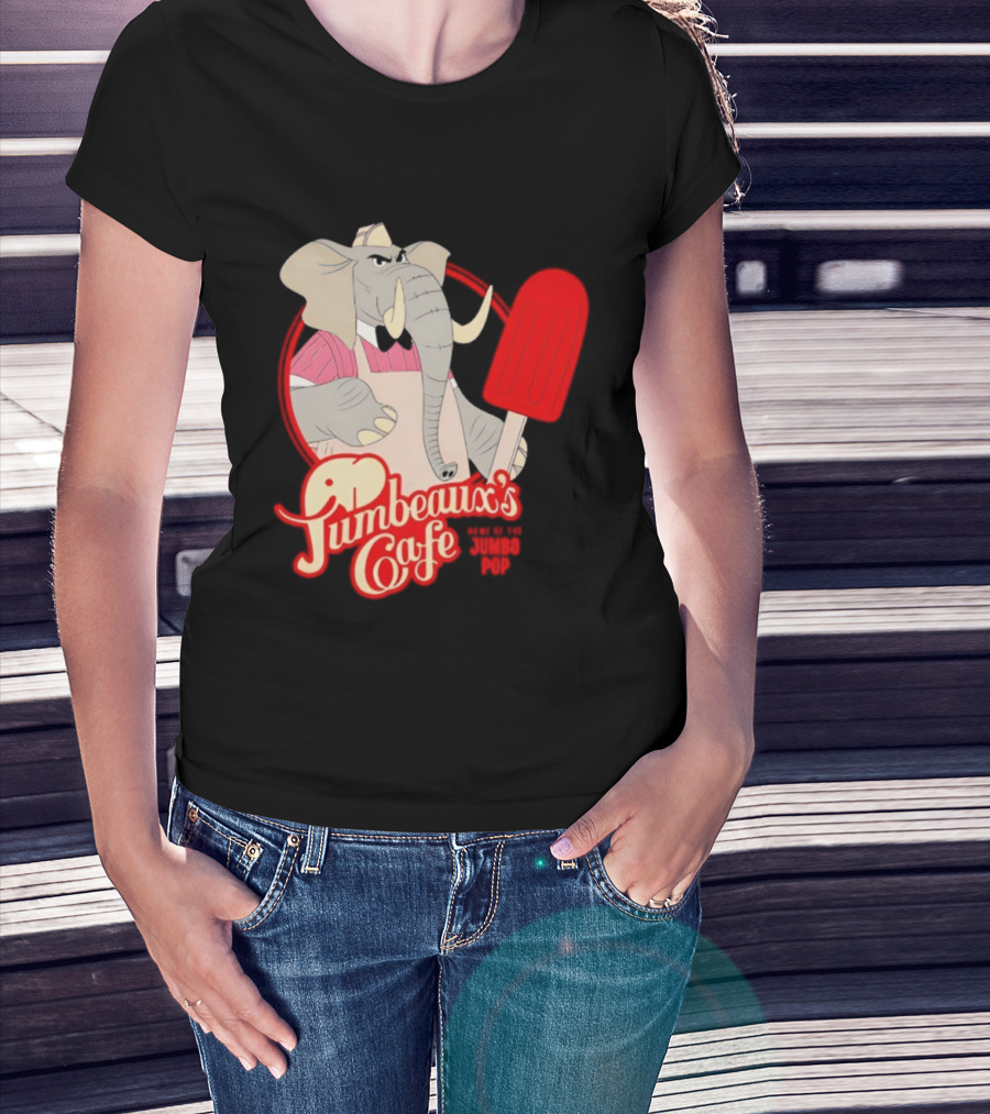 Disney Zootopia Jumbeaux’s Cafe Elephant Character Holding Ice Pop T-Shirt