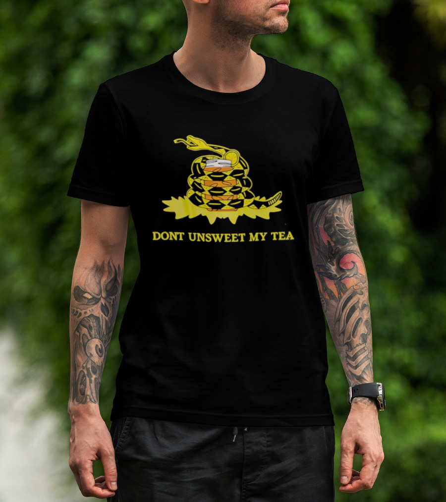 Don’t Unsweet My Tea Gadsden Flag Snake With Lemon And Orange Slices T-Shirt