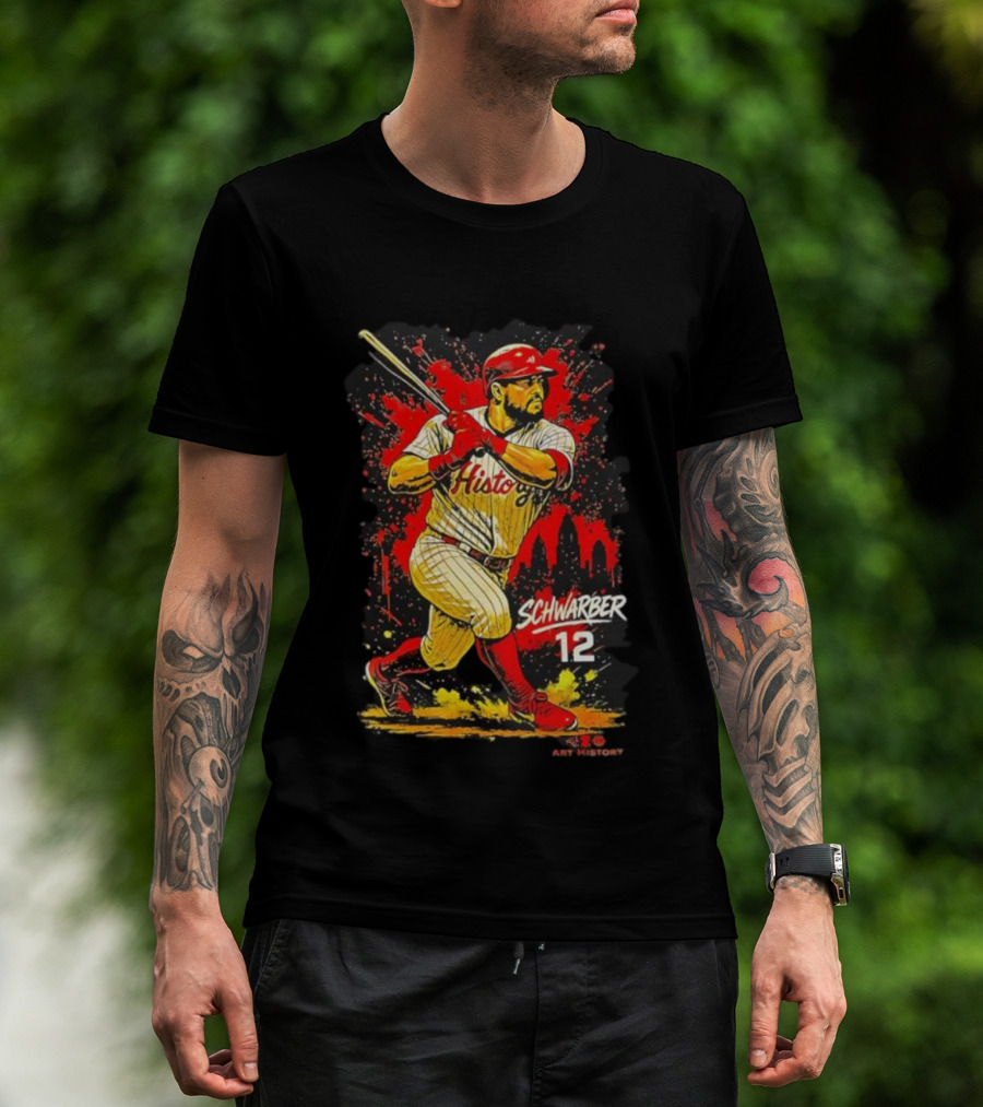 Kyle Schwarber Philadelphia Phillies History 12 Baseball T-Shirt