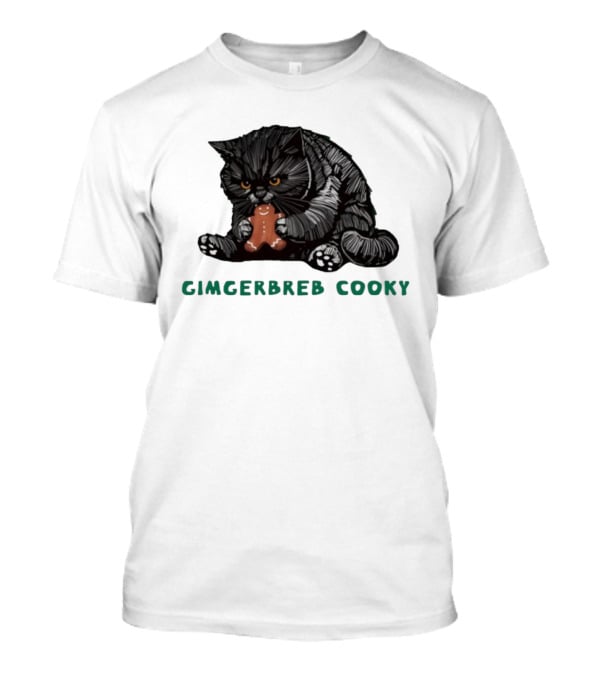 Gimgerbreb Cooky Cat Christmas Gingerbread Cookie Cat T-Shirt