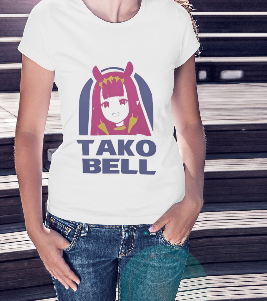 Hololive En Ina Tako Bell Logo Parody T-Shirt