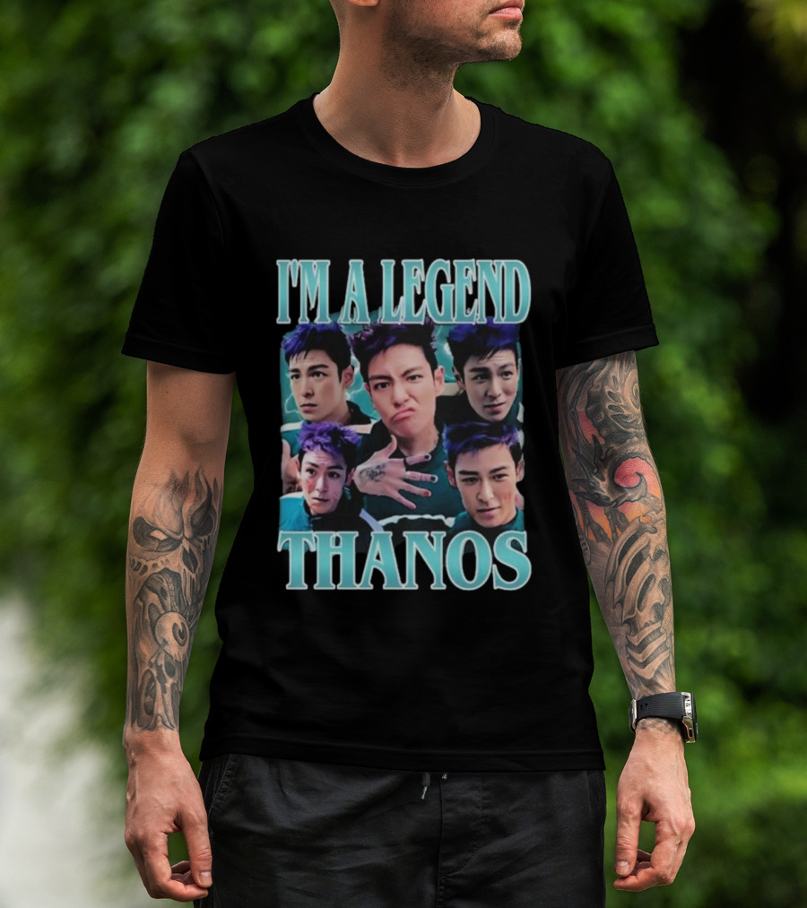 I'm A Legend Thanos Squid Game 2 Actor Character Faces T-Shirt