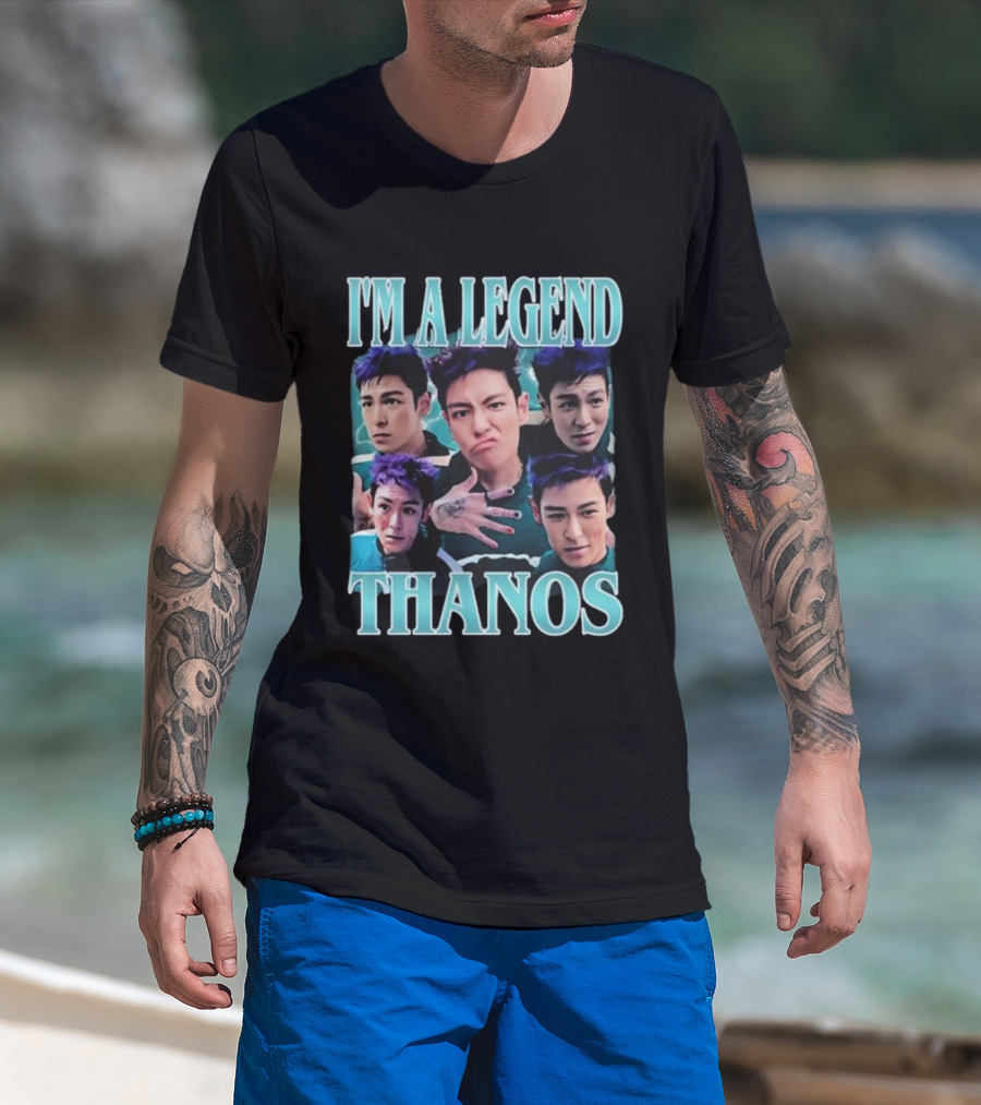 I'm A Legend Thanos Squid Game 2 Actor Character Faces T-Shirt