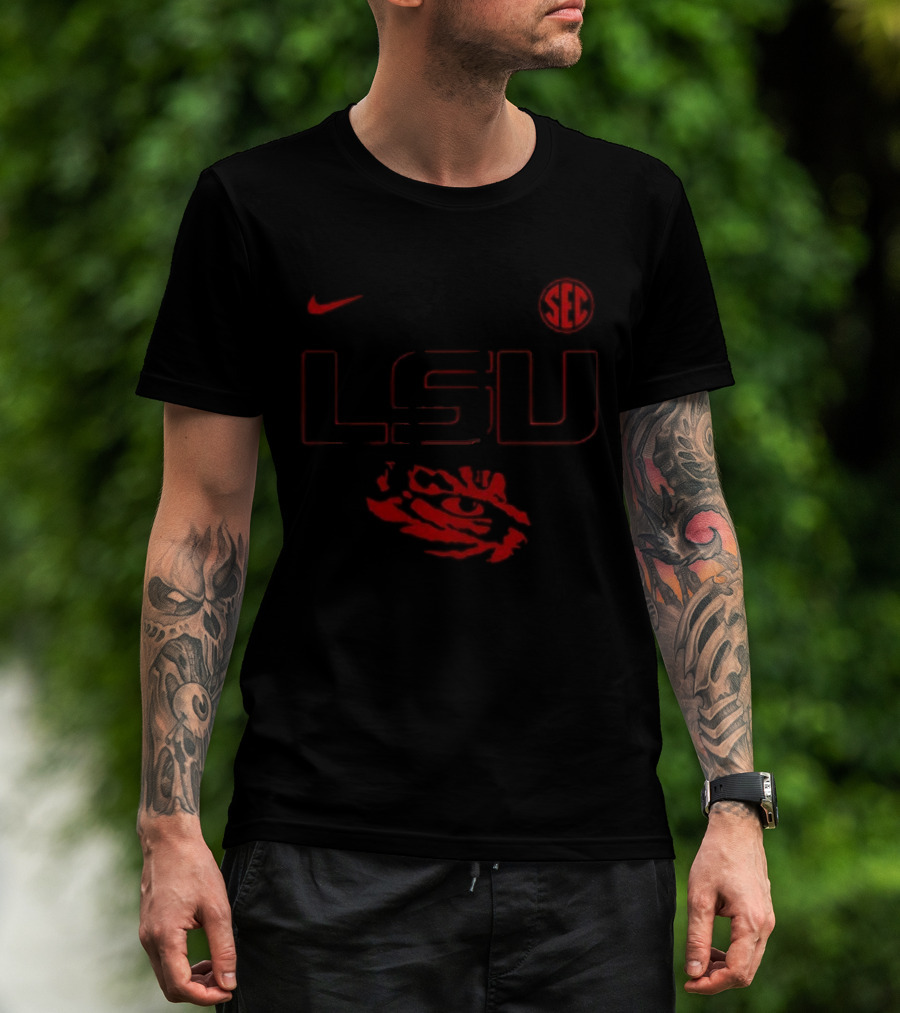LSU Tigers Stranger Things SEC Championship Collaboration Nike T-Shirt