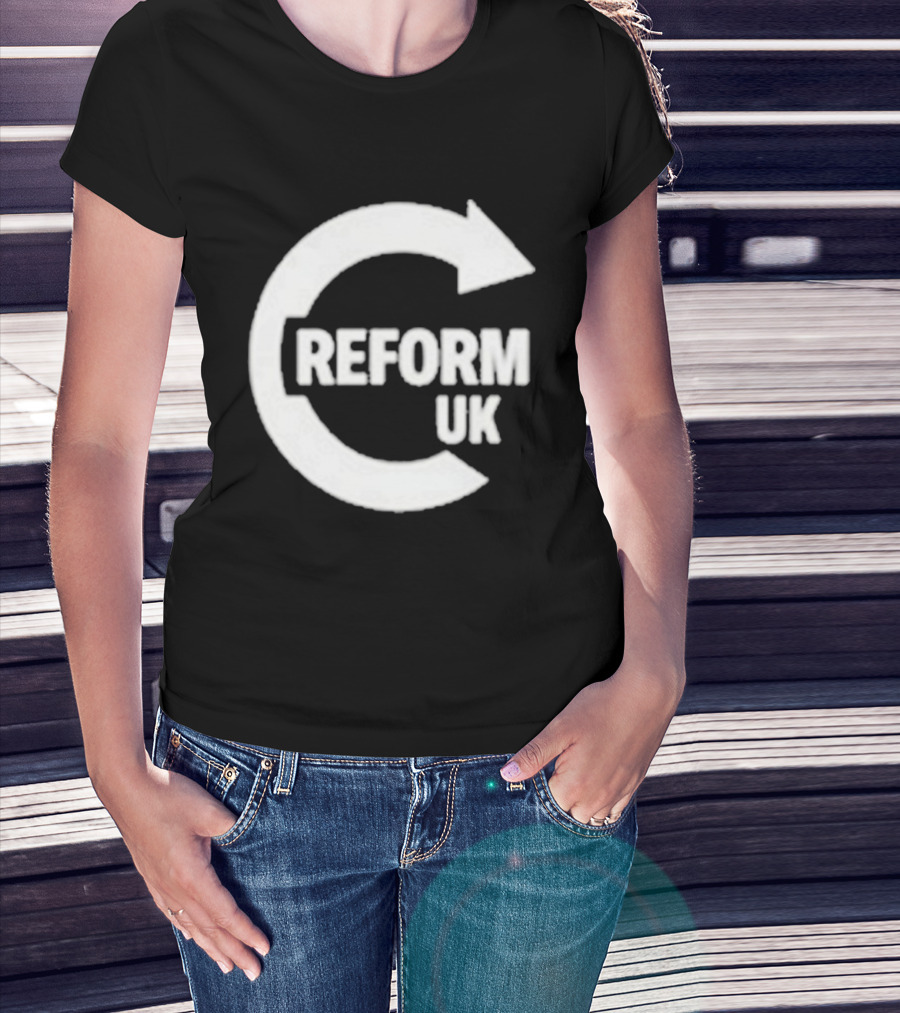 Reform UK Paul Doyle Political Symbol Arrow Circular Icon T-Shirt