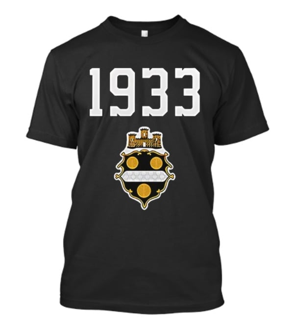 Pittsburgh Steelers 1933 Heritage Emblem With Classic Crest T-Shirt