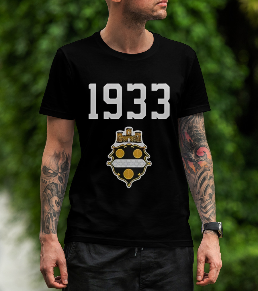 Pittsburgh Steelers 1933 Heritage Emblem With Classic Crest T-Shirt