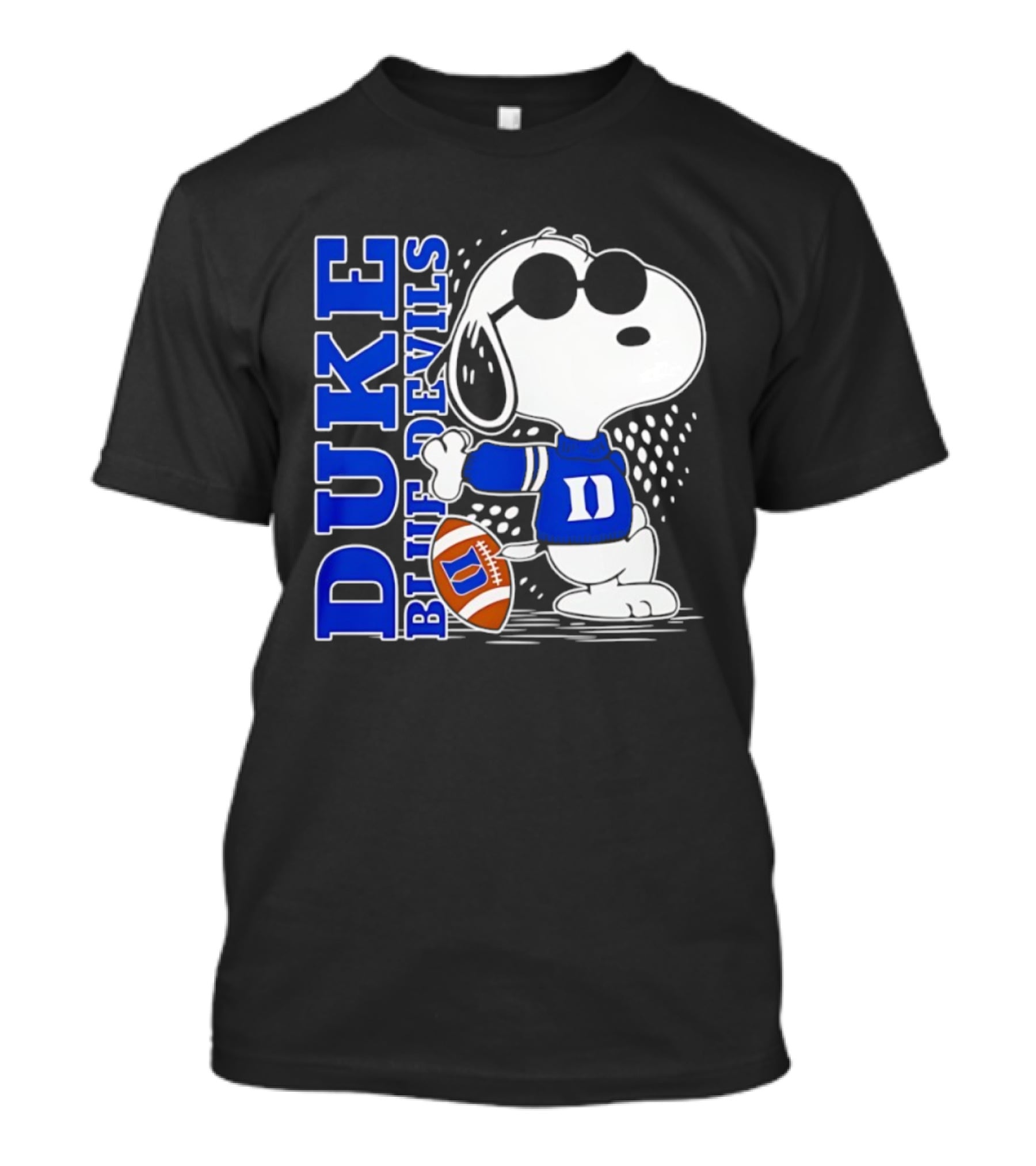 Snoopy Joe Cool Duke Blue Devils Football Fan Merchandise T-Shirt