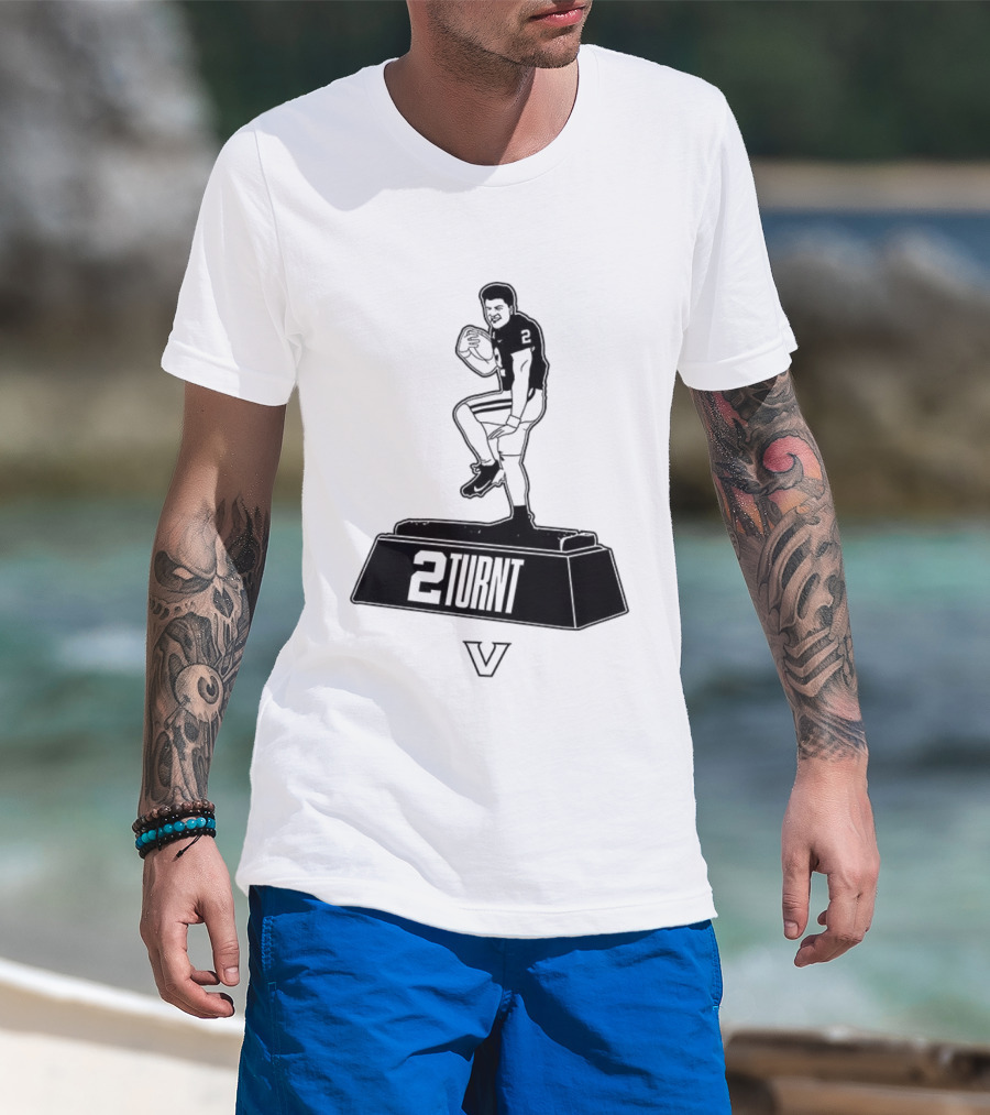 Diego Pavia 2 Turnt Football V T-Shirt