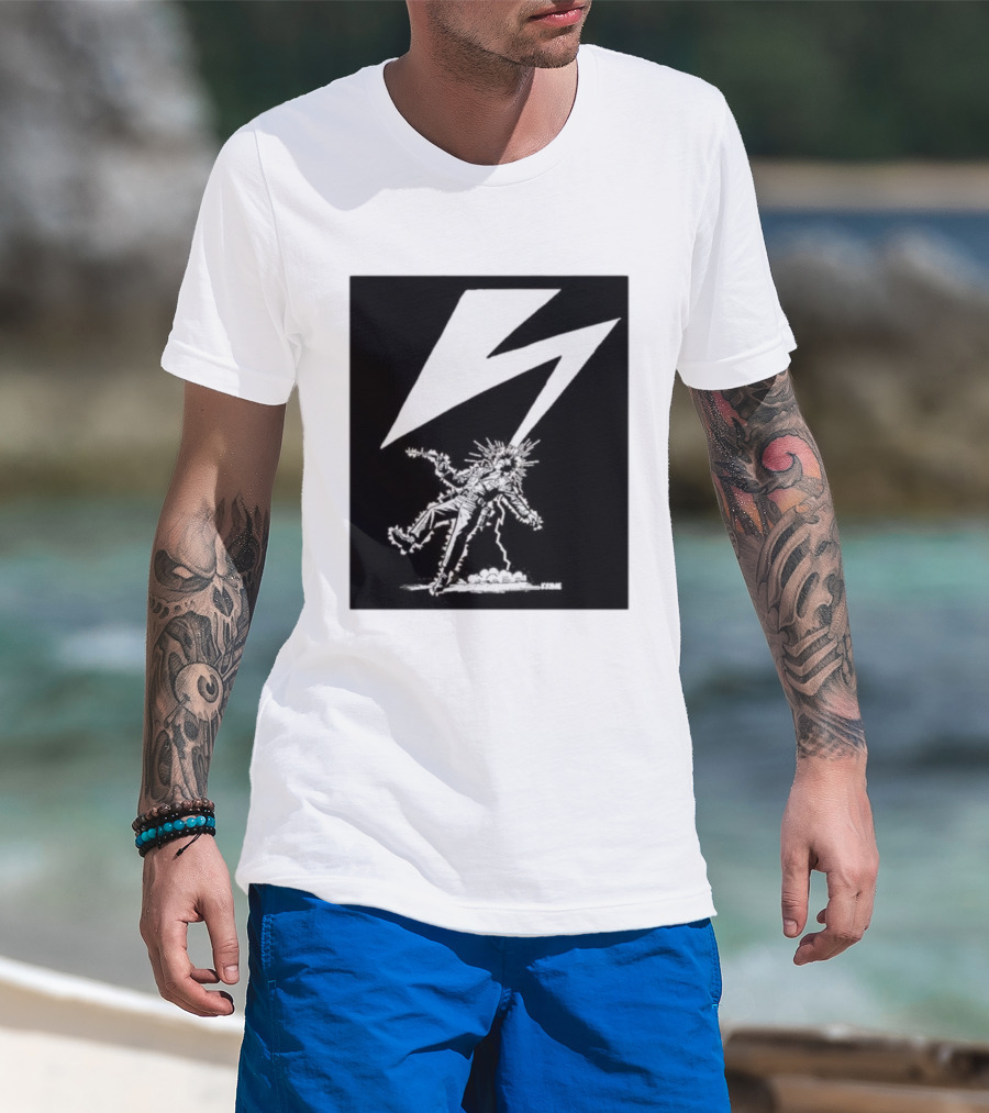 Krime Babylon Lightning Bolt Struck Punk Figures Compilation T-Shirt