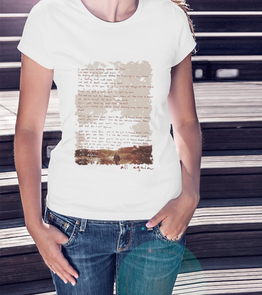 Charles Wesley Godwin Lyrics All Again Vintage Rustic Style T-Shirt
